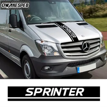 Vinilo Decal-Mercedes Benz Sprinter Sport Stiliaus Auto Variklio Dangtis Dekoro Lipdukai Automobilio Kapoto Lipdukas Variklio Dangčiui Juostelės