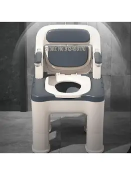Vyresnio amžiaus tualetas namų nešiojamų tualetų sėdynės pagyvenusių neįgalių sustiprinta kėdė kėdė kaimo patalpose