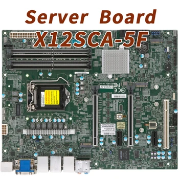 X12SCA-5F Už Supermicro Darbo vietos ATX pagrindinė Plokštė LGA-1200 Intel W580 Chipset DDR4 Parama 10-osios Kartos Core i9/i7/i5/i3
