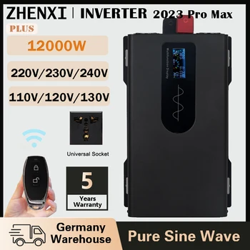 ZHENXI 12000W Pure Sine Wave 12/24/48/72V DC Į AC 110V/120V/220V/230V Fr Lifepo4 Baterija