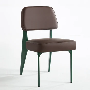 Šiaurės minimalistinio kaustytomis geležies įstaiga kavinė baras restoranas atgal kėdė dizainerio kūrybos valgomojo kėdės