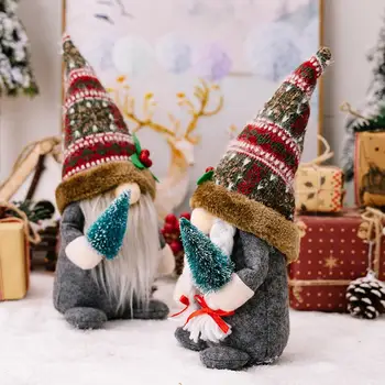 Šventiniai Kalėdų Gnome Papuošalai Žavinga Gnome Figūrėlės Šventiniai Kalėdų Dekoracijos Namų Žavinga Beveidis Lėlės